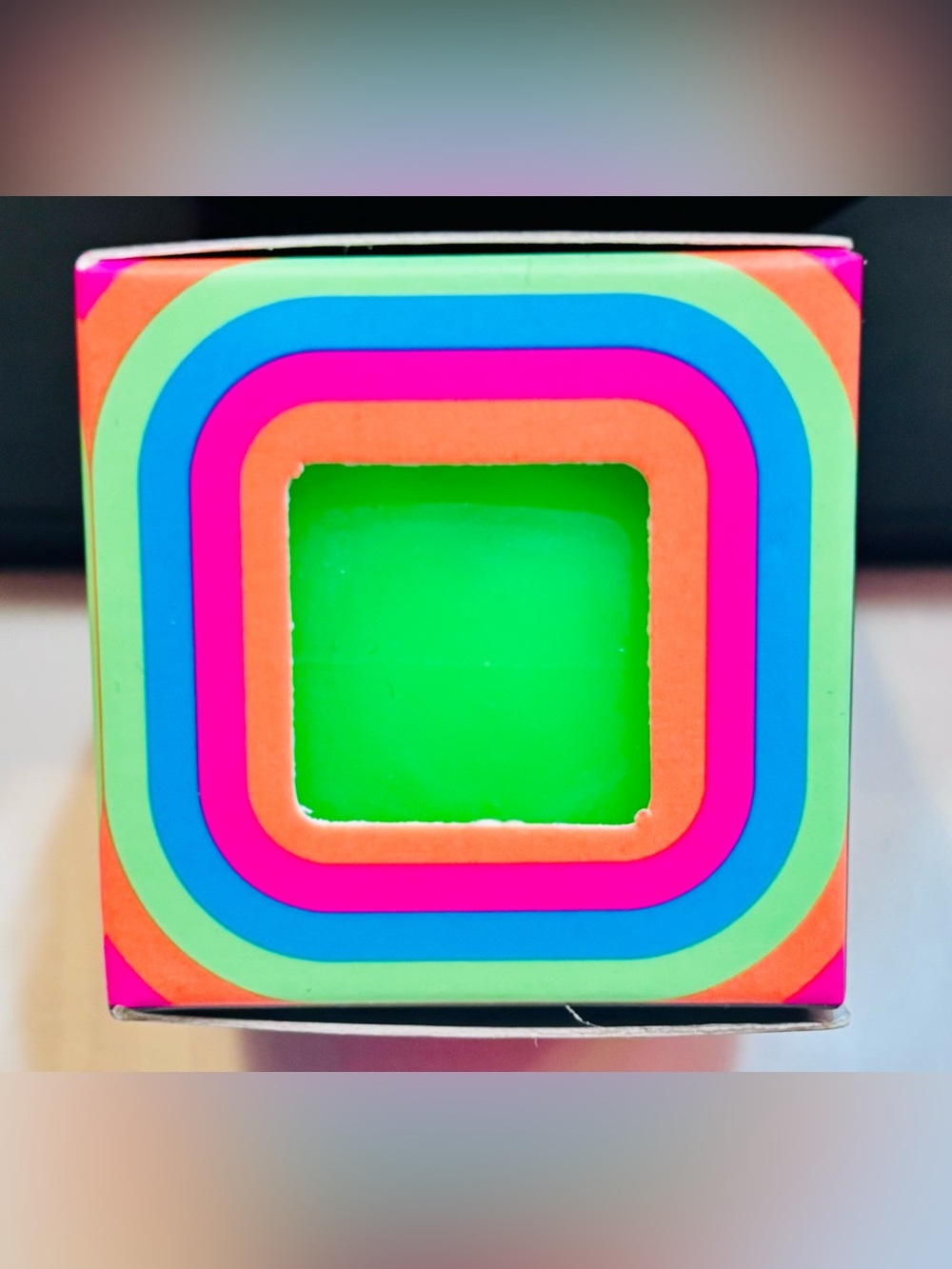 Needoh Cool Cube Mini Neon Green New in Box